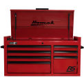 Homak RD02004173 RS Pro Series 7 Drawer Red Tool Chest, 40-1/2&quot;W X 23-1/2&quot;D X 21-3/8&quot;H