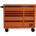 Homak OG04004193 RS Pro Series 9 Drawer Orange Roller Tool Cabinet, 41&quot;W X 24&quot;D X 39&quot;H