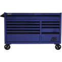 Homak BL04056010 RS Pro Series 10 Drawer Blue Roller Tool Cabinet, 54-1/2&quot;W X 24&quot;D X 40-3/8&quot;H