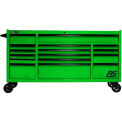 Homak LG04072160 RS Pro Series 16 Drawer Green Roller Tool Cabinet, 72&quot;W X 24&quot;D X 40-3/8&quot;H