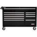 Homak BK04054012 Pro II Series 10 Drawer Black Roller Tool Cabinet, 54-1/2&quot;W X 24-1/2&quot;D X 39&quot;H