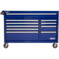 Homak BL04054012 Pro II Series 10 Drawer Blue Roller Tool Cabinet, 54-1/2&quot;W X 24-1/2&quot;D X 39&quot;H