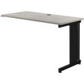 48&quot;W x 24&quot;D Right Handed Return Table, Rustic Gray