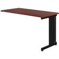 Global Industrial 48&quot;W x 24&quot;D Right Handed Return Table, Mahogany