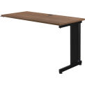 Global Industrial 48&quot;W x 24&quot;D Right Handed Return Table, Walnut