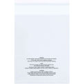 Global Industrial 1.5 Mil Resealable Suffocation Warning Poly Bag 10"W x 12"L, Clear 1000/Pk