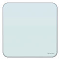 U Brands Cubicle Glass Dry Erase Board, 12&quot; x 12&quot;, White