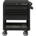 Extreme Tools EX3304TCMBBK 4 Drawer Matte Black Deluxe Tool Cart W/ Bumpers, 33&quot;Wx22-7/8&quot;Dx44-1/4&quot;H
