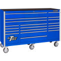 Extreme Tools RX722519RCBL Professional 19 Drawer Blue Roller Cabinet, 72&quot;W x 25&quot;D