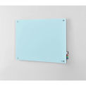 48"W x 36"H Magnetic Glass Dry Erase Board, Seafoam