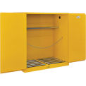 110 Gallon Drum Storage Safety Cabinet, Manual Close w/ Rollers