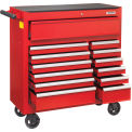 42-3/8" x 18" x 38-5/8" 13 Drawer Red Roller Tool Cabinet