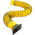 Global Industrial 8&quot; Dia. Air Outlet Duct Kit For Global Industrial Air Scrubber, 16'L