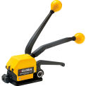 Global Industrial Sealless Strapping Tool For 1/2&quot;, 5/8&quot; & 3/4&quot;W Steel Strapping, Yellow/Black