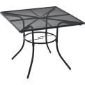 Global Industrial 36" Square Steel Mesh Outdoor Cafe Table, 29"H
