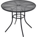 Global Industrial 36" Round Steel Mesh Outdoor Cafe Table
