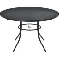 Global Industrial 48&quot; Round Outdoor Steel Mesh Cafe Table, 29&quot;H