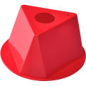 Inventory Control Cone, 10&quot;L x 10&quot;W x 5&quot;H, Red