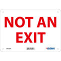 Global Industrial Not An Exit Sign, 10''W x 7''H, Aluminum