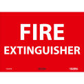 Fire Extinguisher Sign, 10x14, Pressure Sensitive Vinyl