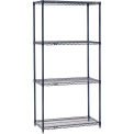 Nexel 5 Tier Wire Shelving Starter Unit, 24&quot;W x 18&quot;D x 86&quot;H
