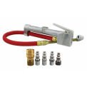 Milton Inflator Gauge and M-Style Coupler & Plug Kit 1/4&quot; NPT, (6-Piece)