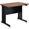 Global Industrial Interion Office Desk, Walnut, 36"W x 24"D x 30"H