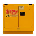 Durham Flammable Under Counter Cabinet, 22 Gallon Self Close Door - 35&quot;W x 22&quot;D x 35&quot;H