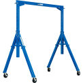 Global Industrial Adjustable Height Steel Gantry Crane, 10'W x 7'6&quot;-12'H, 2000 Lb. Capacity