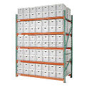 Global Industrial Record Storage Rack Starter Polyethylene Box 120&quot;W x 48&quot;D x 96&quot;H