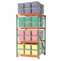 Global Industrial Record Storage Rack Starter Polyethylene Box 48&quot;W x 48&quot;D x 96&quot;H