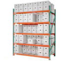 Global Industrial Record Storage Rack Starter Polyethylene Box 96&quot;W x 48&quot;D x 96&quot;H
