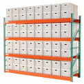 Global Industrial Record Storage Rack Starter Letter Legal 120&quot;W x 36&quot;D x 96&quot;H