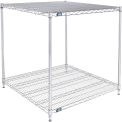 Nexel ESD, 2 Tier, Wire Shelving Starter Unit, 36"W x 36"D x 34"H