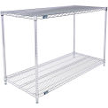 Nexel ESD, 2 Tier, Wire Shelving Starter Unit, 54"W x 24"D x 34"H