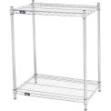 Nexel ESD, 2 Tier, Wire Shelving Starter Unit, 30"W x 18"D x 34"H