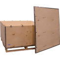 Global Industrial 6 Panel Shipping Crate w/ Lid & Pallet, 47-1/4&quot;L x 47-1/4&quot;W x 22-1/2&quot;H