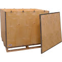 Global Industrial 6 Panel Shipping Crate w/ Lid & Pallet, 47-1/4&quot;L x 39-1/4&quot;W x 36-1/2&quot;H