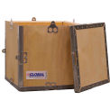 Global Industrial 4 Panel Hinged Shipping Crate w/ Lid, 11-1/4&quot;L x 11-1/4&quot;W x 11-1/2&quot;H