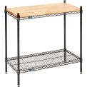 Nexel Black Epoxy, 2 Tier, Display Unit, 36&quot;W x 18&quot;D x 34&quot;H
