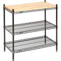 Nexel Chrome, 3 Tier, Display Unit , 36&quot;W x 14&quot;D x 34&quot;H