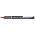Pentel EnerGel NV Stick Gel Pen, 1mm Metal Tip, Red Ink/Barrel, Dozen