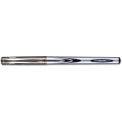 Universal Gel Pen, Stick, Medium 0.7 mm, Black Ink, Silver/Black Barrel, Dozen