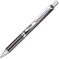 Pentel EnerGel Alloy RT Retractable Gel Pen, Medium 0.7mm, Black Ink, Black Barrel