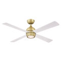 Fanimation FP7652BS Kwad 52" Ceiling Fan with Light Kit, Brushed Satin Brass
