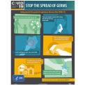 18&quot; x 24&quot; Stop The Spread Of Germs Poster, English, Synthetic paper