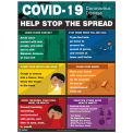 17" x 22" "Help Stop the Spread" Safety Poster, Laminated Paper