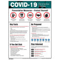 17&quot; x 22&quot; Preventative Measures Safety Poster, Laminated Paper