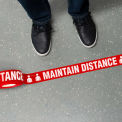 INCOM WTP115 2-1/4" x 54" Maintain Distance Message Floor Tape