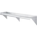 Global Industrial Wall Mount Shelf with 1-1/2&quot; Lip 18 Gauge 430 Stainless Steel 60&quot;W x 12&quot;D